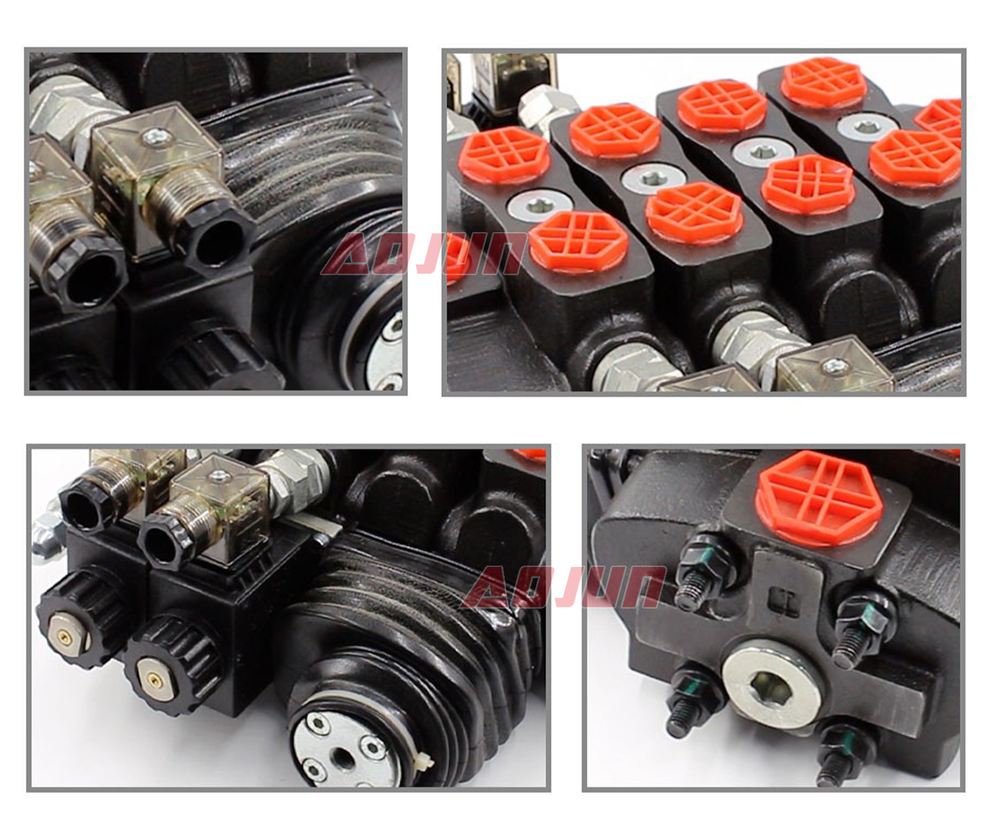 4 Spool Solenoid and Joystick Sectional Directional Valve SD8 detailed image